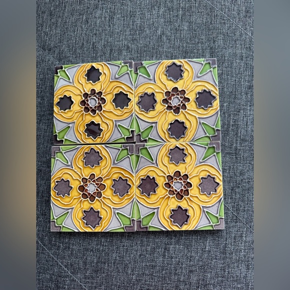 Other - 🧡2-$25, Floral ceramic coasters